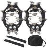 losipoka Hiking Crampons 32 Spikes Traction Cleats 32-Tooth Ice Claw Stainless Steel -Slip Shoe Cover Snow -Slip Device -Slip Chain view 1