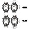 losipoka Hiking Crampons 32 Spikes Traction Cleats 32-Tooth Ice Claw Stainless Steel -Slip Shoe Cover Snow -Slip Device -Slip Chain view 2