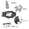 losipoka Hiking Crampons 32 Spikes Traction Cleats 32-Tooth Ice Claw Stainless Steel -Slip Shoe Cover Snow -Slip Device -Slip Chain view 3