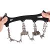 losipoka Hiking Crampons 32 Spikes Traction Cleats 32-Tooth Ice Claw Stainless Steel -Slip Shoe Cover Snow -Slip Device -Slip Chain view 4