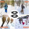 losipoka Stainless Steel Shoe Covers Antiskid Shoes Hiking Crampons 24 Spikes Snow Shoes 24 Spikes Traction Cleats Climbing Crampons 201 Stainless Steel 24 Ice Claw Snow -Slip Shoe Cover view 3