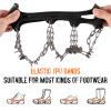 losipoka Stainless Steel Shoe Covers Antiskid Shoes Hiking Crampons 24 Spikes Snow Shoes 24 Spikes Traction Cleats Climbing Crampons 201 Stainless Steel 24 Ice Claw Snow -Slip Shoe Cover view 4