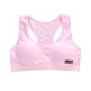 NineFit Basics Teen Girls Bra Cotton Underwear Vest Puberty Sport Training Breathable Bras Top Clothes for Teens Girls (Pink, One Size) view 1