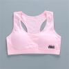 NineFit Basics Teen Girls Bra Cotton Underwear Vest Puberty Sport Training Breathable Bras Top Clothes for Teens Girls (Pink, One Size) view 2
