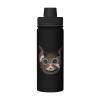 SIYTUAU Quirky Cat Water Bottle 18 Oz Stainless Steel Water Bottles Leak Proof Outdoor Sports Insulated Water Bottle Funny Bottle Water view 1