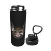SIYTUAU Quirky Cat Water Bottle 18 Oz Stainless Steel Water Bottles Leak Proof Outdoor Sports Insulated Water Bottle Funny Bottle Water view 2