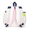Ame & Lulu Jr. Love Tennis Backpack (Quilted White/Navy/Pink) view 3