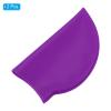 PATIKIL Silicone Swim Cap, 2 Pcs Waterproof Swimming Hat Non-Slip Adult Swimming Cap for Women and Men Swim Training Racing, Purple view 3
