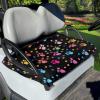 Flashideas Colorful Dog Paw Prints Golf Cart Seat Cover Comfortable Portable Golf Cart Seat Towel for 2 Person Seats Easy to Clean Easy to Install view 1