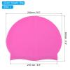 PATIKIL Silicone Swim Cap, 2 Pcs Waterproof Swimming Hat Non-Slip Adult Swimming Caps for Women and Men Swim Training Racing, Pink view 2