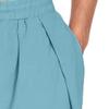 JEsilunmaMY Causal Cotton Linen Harem Pants for Men Elastic Waist Drawstring Beach Pants Lightweight Yoga Pants with Pocket (Blue,Small) view 3