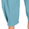 JEsilunmaMY Causal Cotton Linen Harem Pants for Men Elastic Waist Drawstring Beach Pants Lightweight Yoga Pants with Pocket (Blue,Small) view 4