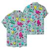 80s 90s Vintage Bigfoot Funny Hawaiian Shirt Sasquatch Summer Button Down Short Sleeve Casual Shirt view 4