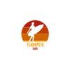 Lauranna Pacific Surfing Teahupo'o Tahiti, Polynesian Surfer Girl Red Sticker, 33, White