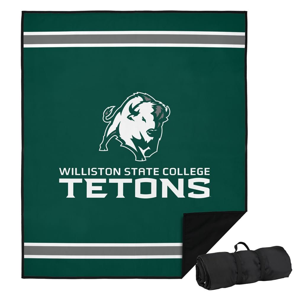 LOGOVISION Williston State College Picnic Outdoor Blanket, 50"x60" Primary Logo, Foldable Blanket for Picnic, Beach, Camping, Park, Tailgate