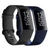 Replacement Bands Compatible with Fitbit Charge 4 / Fitbit Charge 3 Bands for Women Men, Silicone Fitness Sport Wristbands for Women Men Small Black+Blue (2 Pack) view 1