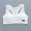 NineFit Basics Teen Girls Bra Cotton Underwear Vest Puberty Sport Training Breathable Bras Top Clothes for Teens (White, One Size) view 2