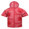 AIRNINE Men's Bandana Print Baseball Jersey Button Down Shirts (S to 5XL) (Bandana Red_J64, 5X-Large) view 2