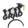 Beatifufu 4pcs Graduation Hat Headbands Elegant Felt Headdresses for Graduation Party Fun Photo Props Non-deforming Design for Celebrating Achievements view 3