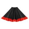 Eandarui Kids Girls Spanish Bull Dance Skirts Flamenco Performance Costume Big Swing Folkloric Mexican Dancewear Black A 9-10 Years view 1