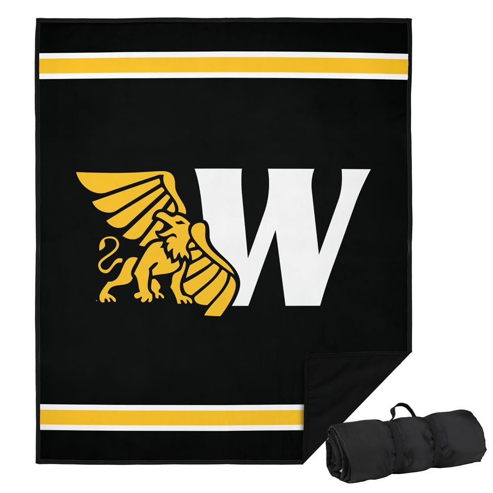 LOGOVISION Missouri Western State University Picnic Outdoor Blanket, 50"x60" Primary Logo Stripes, Foldable Blanket for Picnic, Beach, Camping, Park, Tailgate
