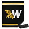 LOGOVISION Missouri Western State University Picnic Outdoor Blanket, 50"x60" Primary Logo Stripes, Foldable Blanket for Picnic, Beach, Camping, Park, Tailgate view 1