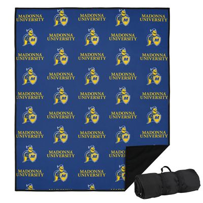 LOGOVISION Madonna University Picnic Outdoor Blanket, 50"x60" Logo Pattern, Foldable Blanket for Picnic, Beach, Camping, Park, Tailgate