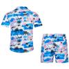 EISHOPEER Mens Hawaiian Shirt Short Sets 2 Piece Vacation Outfits Sets Casual Short Sleeve Shirt and Shorts Suits Small view 2