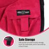 Harrison Howard Ergonomically Designed Correct Bareback Pad with Side Pockets Extra Thick Center for Maximum Support Anti-Slip Bareback Pad Comes with Matching Girth Vibrant Red view 3