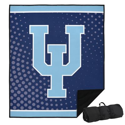 LOGOVISION Upper Iowa University Picnic Outdoor Blanket, 50"x60" Logo Dots, Foldable Blanket for Picnic, Beach, Camping, Park, Tailgate