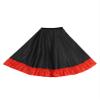 Eandarui Kids Girls Spanish Bull Dance Skirts Flamenco Performance Costume Big Swing Folkloric Mexican Dancewear Black 7-8 Years view 1