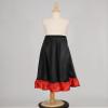 Eandarui Kids Girls Spanish Bull Dance Skirts Flamenco Performance Costume Big Swing Folkloric Mexican Dancewear Black 7-8 Years view 4