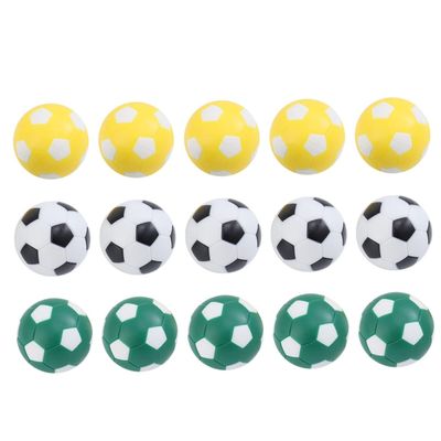 KOMBIUDA 15pcs Table Football Balls Replacement for Kicking Game Soccer Table Mini Replacement Foosballs Traditional Soccer Ball Pattern Random Color