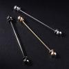WCB1FPu Men Shirt Pins Tie Clip Collar Clasp Luxury Business Wedding Brooch Bar Ornament Formal view 3