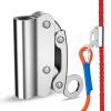 Loodmeo Self-Locking Rope Grab Ascender, Alloy Steel, Suitable for Heavy Industry/Roofing/Construction/Fall Protection/Tree Trimming/Lifeline, Compliant with OSHA/ANSI Standards (Silver 10-16mm) view 1