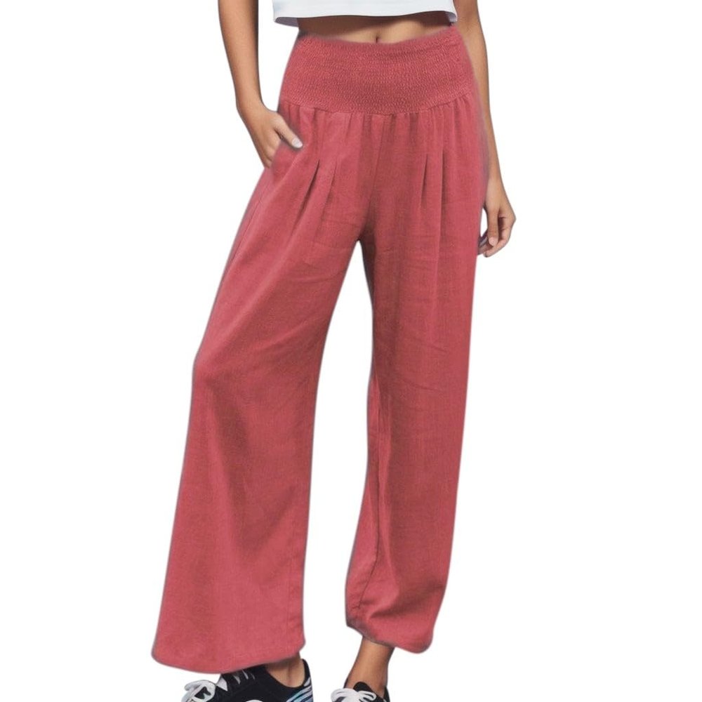 The to Only Placed by Me Trendy Women Work Pants Business Casual Lightweight Pants for Summer Harem Pants Sets for Women Red Pants Suit for Women Long Pantaloons Women