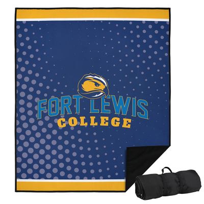 LOGOVISION Fort Lewis College Picnic Outdoor Blanket, 50"x60" Logo Dots, Foldable Blanket for Picnic, Beach, Camping, Park, Tailgate