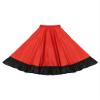 Eandarui Kids Girls Spanish Bull Dance Skirts Flamenco Performance Costume Big Swing Folkloric Mexican Dancewear Red A 3-4 Years view 1