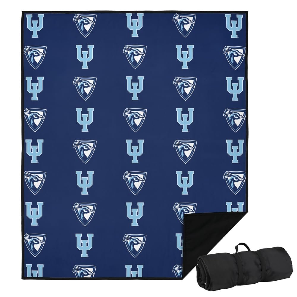 LOGOVISION Upper Iowa University Picnic Outdoor Blanket, 50"x60" Logo Pattern, Foldable Blanket for Picnic, Beach, Camping, Park, Tailgate