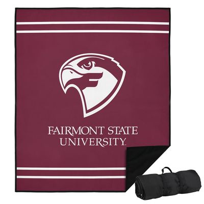 LOGOVISION Fairmont State University Picnic Outdoor Blanket, 50"x60" Primary Logo, Foldable Blanket for Picnic, Beach, Camping, Park, Tailgate