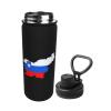 SIYTUAU Flag Map of Slovenia Water Bottle 18 Oz Stainless Steel Water Bottles Leak Proof Outdoor Sports Insulated Water Bottle Funny Bottle Water view 2