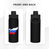SIYTUAU Flag Map of Slovenia Water Bottle 18 Oz Stainless Steel Water Bottles Leak Proof Outdoor Sports Insulated Water Bottle Funny Bottle Water view 4