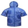 AIRNINE Men's Bandana Print Baseball Jersey Button Down Shirts (S to 5XL) (Bandana Blue_J64, 3X-Large) view 2