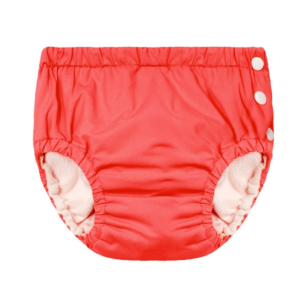 Baby Boys Snap Reusable Absorbent Swimsuit iaper Infant Swimming iapers Washable iaper (Orange, 18-24 Months)