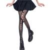 Awoscut Y2k Fishnet Stockings, Lace Socks Pants, Women Cutout Bowknot High Waist Stockings Lingerie Pantyhose (Black Style 2, One Size) view 4