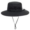 Outdoor Sun Hat Bucket Hats for Women Sun Protection Mesh Quick-Dry Cap UPF 50+ (Adjustable Size) Black view 3