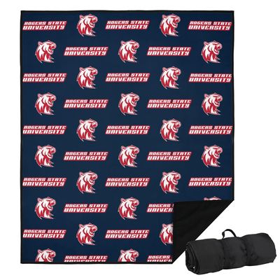LOGOVISION Rogers State University Picnic Outdoor Blanket, 50"x60" Logo Pattern, Foldable Blanket for Picnic, Beach, Camping, Park, Tailgate