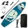 9.9'/5"33" Inflatable S U P w/Premium SUP Accessories & Backpack, Beginner Stand-Up Paddleboards, Bottom Fin for Paddling, Paddle, Leash, Surf Control, Non-Slip Deck for Youth & Adult (Grey Wolf) view 1