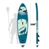 9.9'/5"33" Inflatable S U P w/Premium SUP Accessories & Backpack, Beginner Stand-Up Paddleboards, Bottom Fin for Paddling, Paddle, Leash, Surf Control, Non-Slip Deck for Youth & Adult (Grey Wolf) view 2