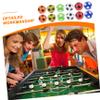 WHAMVOX 12pcs Replaceable Table Game Soccer Balls Foosball Balls for Boy Girl Standard Black White Blue White Light Green Red Black Yellow Orange view 3